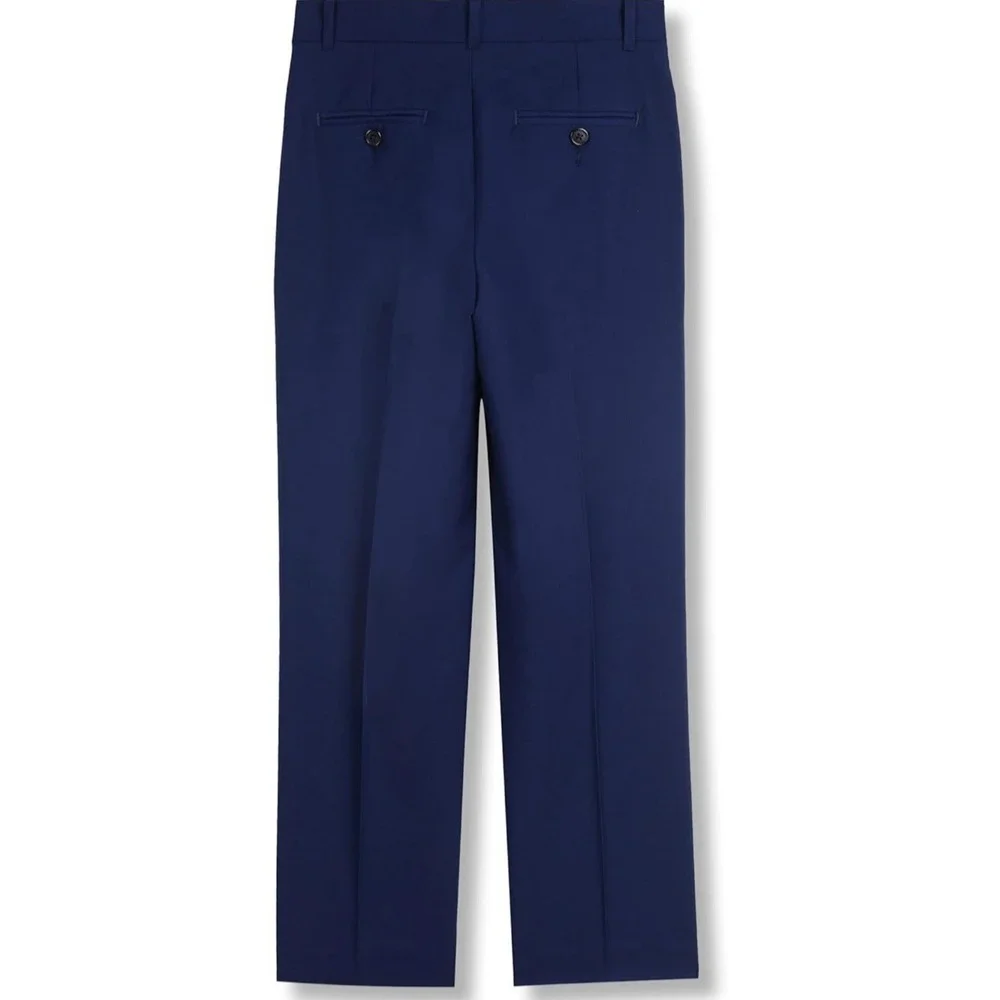 NWT Calvin‎ Klein Boys Flat-Front Bi-Stretch Dress Pant - Bright Blue - Size 10